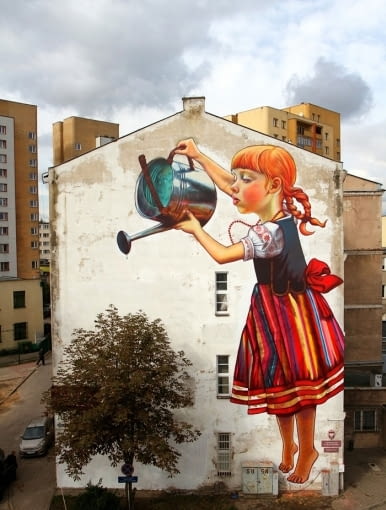 Autorka: Natalia Rak. steet art, najciekawsze prace steet art, murale, sztuka uliczna, banksy, ciekawe graffitii