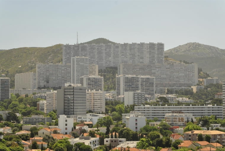 Jednostka Marsylska, proj. Le Corbusier - widok z dachu