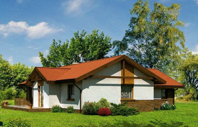 Elewacja od strony ogrodu Elewacja od strony ogrodu