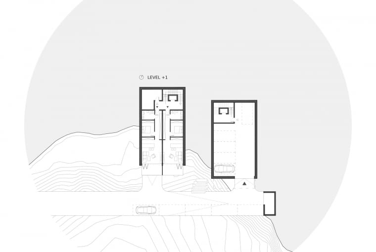 Apartamentce w miasteczku Orebić. Proj. BXB studio
