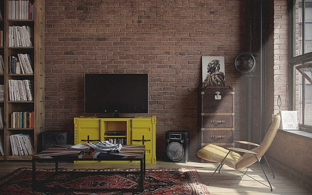 Mieszkanie w industrialnym stylu - 47 m2; proj. Nordes Design Gropu mieszkanie w stylu loft, mieszkanie loft, kawalerka loft, mieszkanie w industrialnym stylu, małe mieszkanie