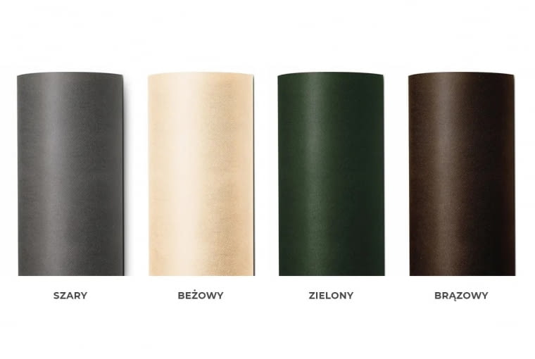 Taśmy i maty są dostępne w różnych kolorach (brąz, beż, grafit, zieleń), nie tylko spełniają funkcję ochronną, ale również estetyczną.