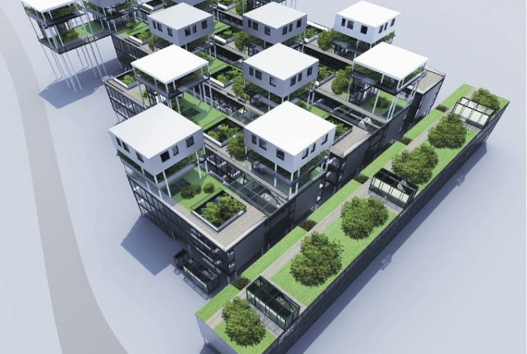 I Wyróżnienie za projekt dyplomowy "Wyspa zdarzeń" Kinga Siedlarczyk, architektka, studenci, projekty, architektura, dyplom roku
