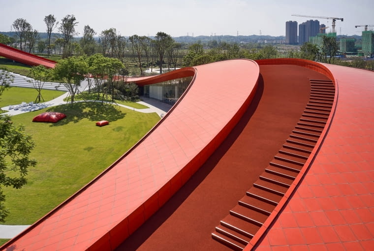 "Pętla mądrości" w Chengdu w Chinach "Pętla mądrości" w Chengdu w Chinach