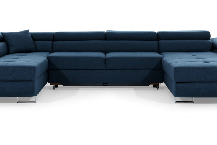 Rodrigo, z funkcją spania, pojemnik na pościel, tkanina do wyboru, 345 x 202 cm, wys. 90 cm, 4950 zł sofa
