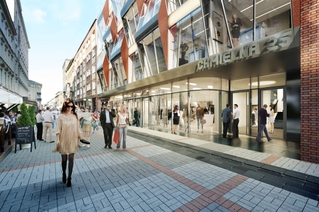 Widok na biurowiec Chmielna 25 Widok na biurowiec Chmielna 25