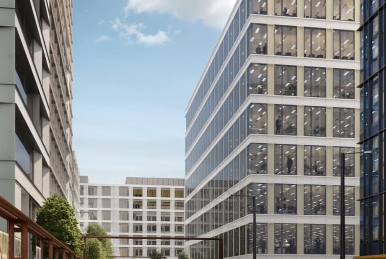 Warszawa: woonerf Haberbuscha i Schielego w Browarach Warszawskich