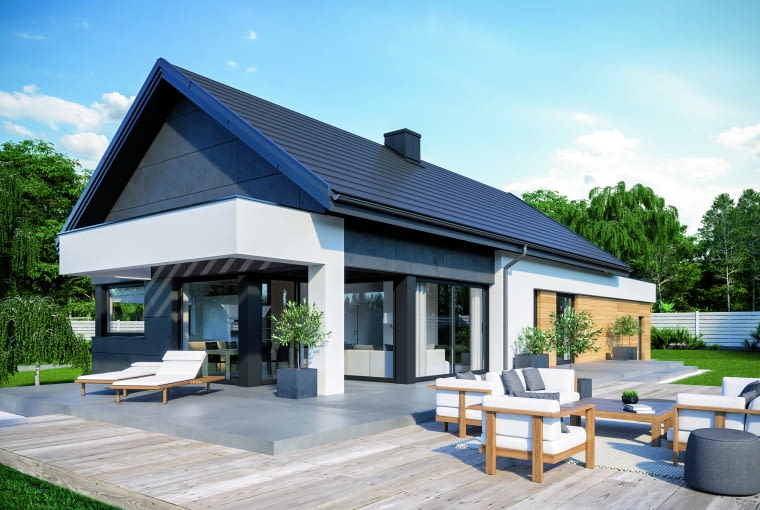 HomeKoncept-44 G2 - parterowy 110,0 m2 Projekty domów parterowych