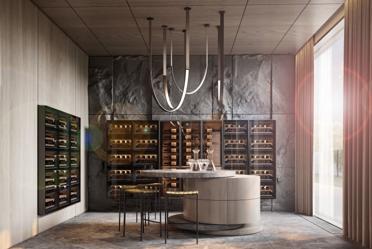 NOHO ONE w Warszawie. Postarzalnia win (Wine Room) – przestrzeń dla koneserów, gdzie wyjątkowe roczniki wina dojrzewają w idealnych warunkach NOHO ONE w Warszawie. Postarzalnia win (Wine Room) – przestrzeń dla koneserów, gdzie wyjątkowe roczniki wina dojrzewają w idealnych warunkach