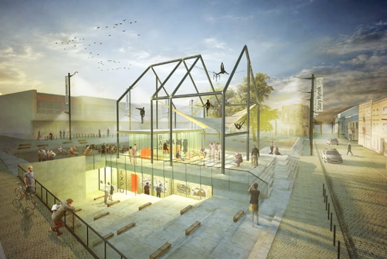 II nagroda w konkursie na projekt Rynku w Częstochowie II nagroda w konkursie na projekt Rynku w Częstochowie