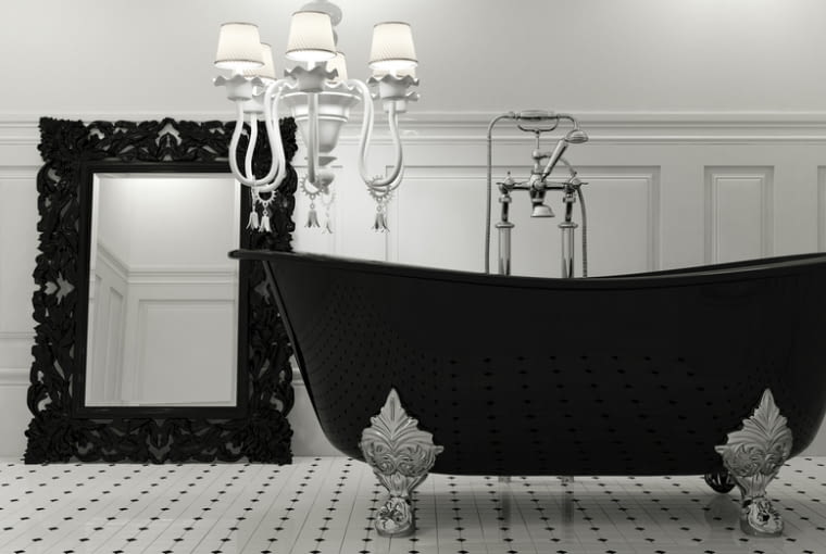 Aranżacja łazienki w stylu glamour styl glamour