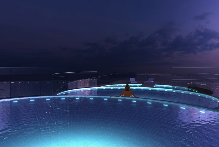 Apartamentowiec w Limassol na Cyprze. Proj. Hamonic + Masson & Associés