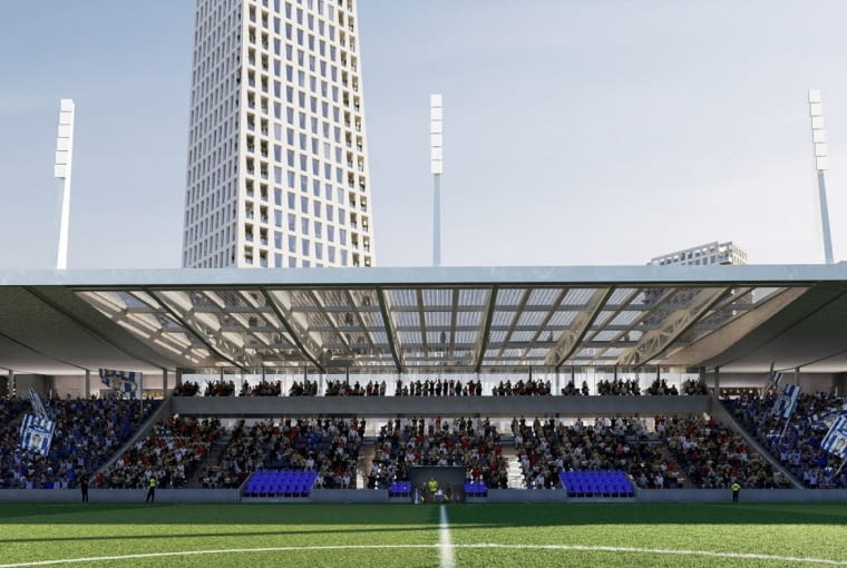 Stadion im. Selmana Stërmasiego w Tiranie. Proj. OMA Stadion im. Selmana Stërmasiego w Tiranie. Proj. OMA