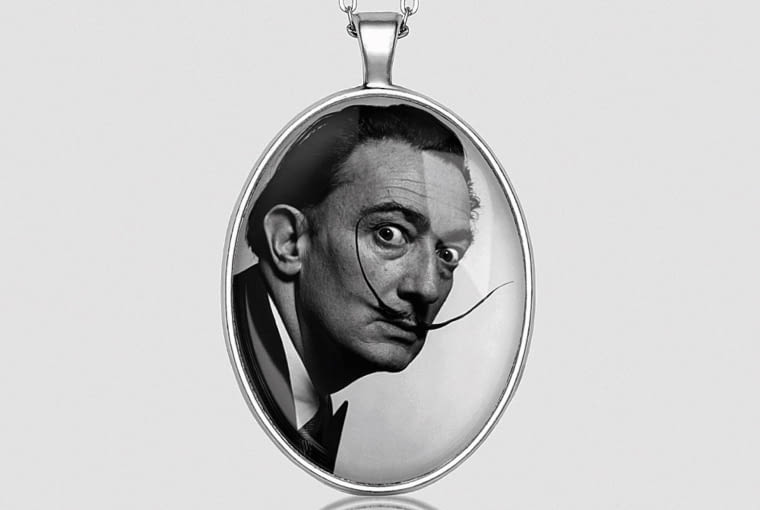 Medalion z podobizną Salvadora Dalego, 40 zł, Laluv, dawanda.com