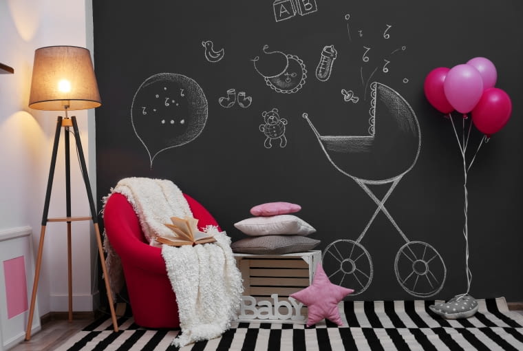 Czarny kolor w pokoju dziecka