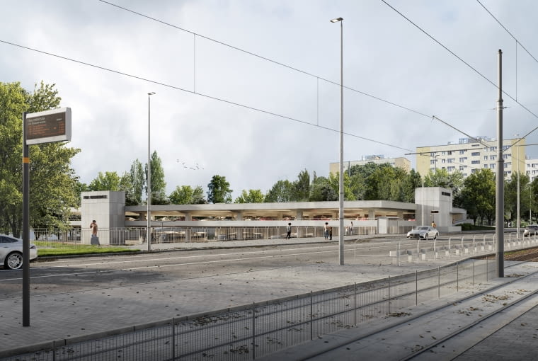 Zintegrowany węzeł przesiadkowy w Bronowicach. Proj. UCEES Zintegrowany węzeł przesiadkowy w Bronowicach. Proj. UCEES