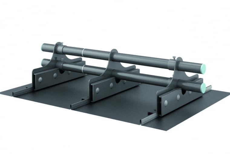 Bariera przeciwśniegowa do paneli na rąbek