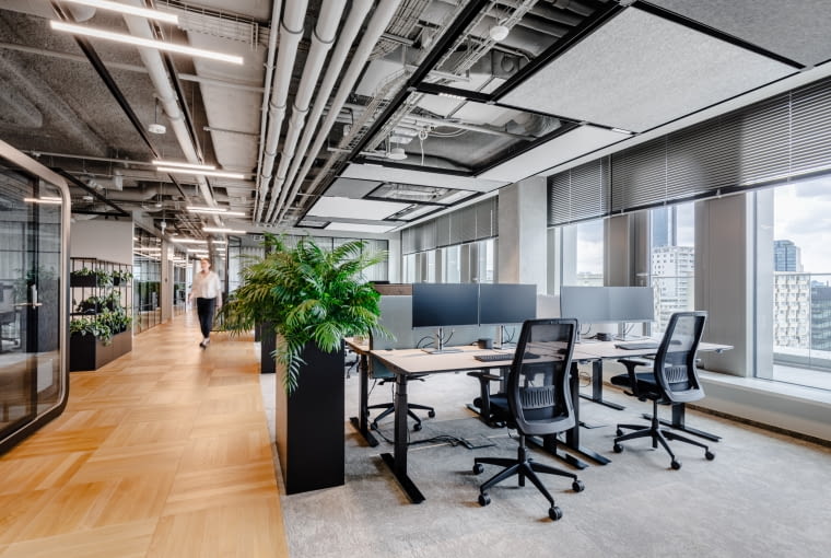 Warszawskie biuro banku SEB. Proj. Colliers Define