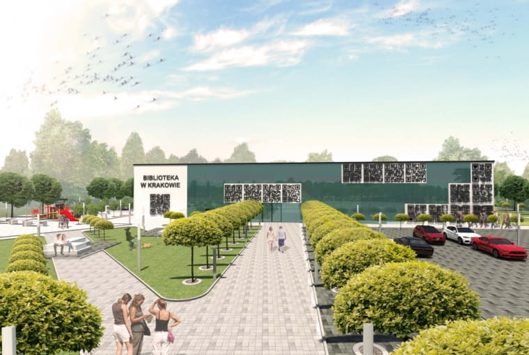 Biblioteka w Krakowie - projekt dyplomowy