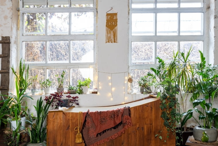 Łazienka boho łazienka boho