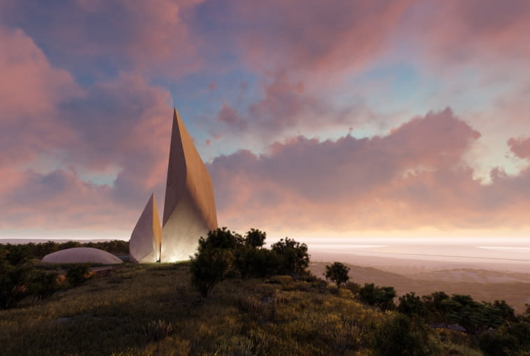 Ngaren - Muzeum Ludzkości w Kenii. Proj. Studio Libeskind Ngaren - Muzeum Ludzkości w Kenii.