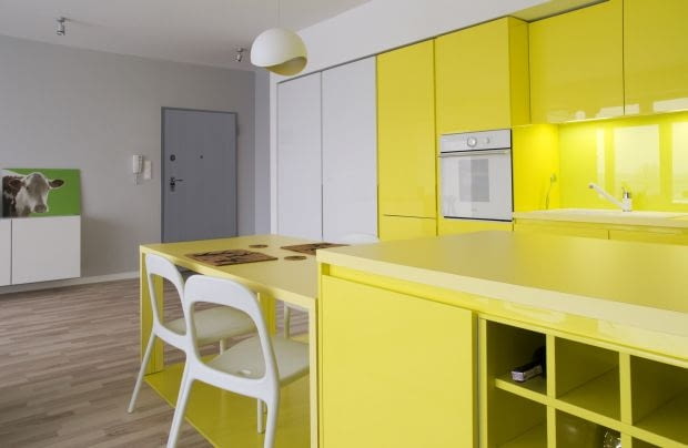 Apartament w Krakowie 100 m2; proj. PERA Studio stylowe mieszkanie, nowoczesne mieszkanie