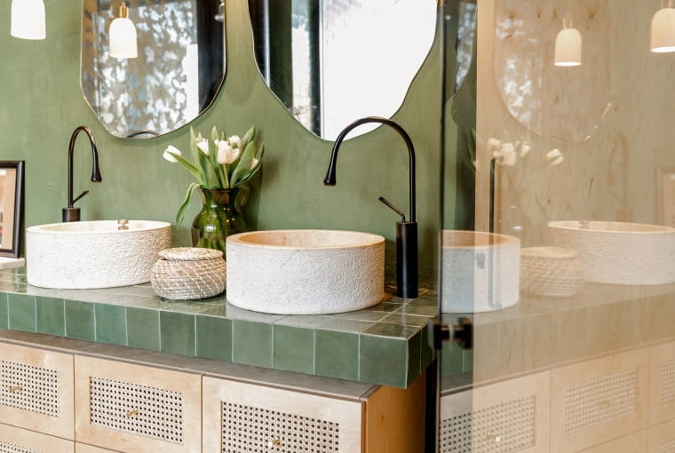 Łazienka w stylu boho łazienka boho