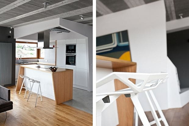 Beam&Block House w Poznaniu; proj. mode:lina nowoczesny dom, minimalistyczne wnętrza, dom w betonie