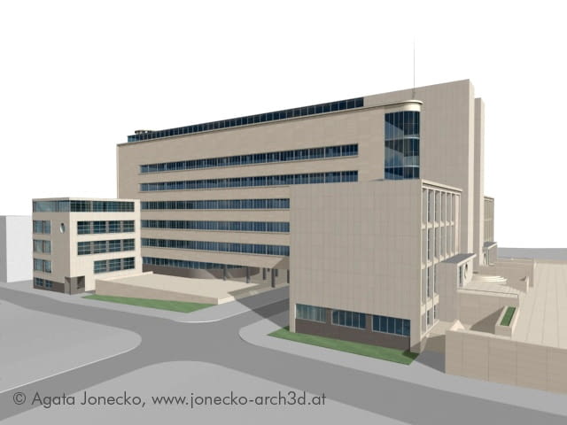 Zrekonstruowane Muzeum Śląskie - widok od południowego-zachodu katowice, śląsk, muzeum, modernizm, architektura, budynek
