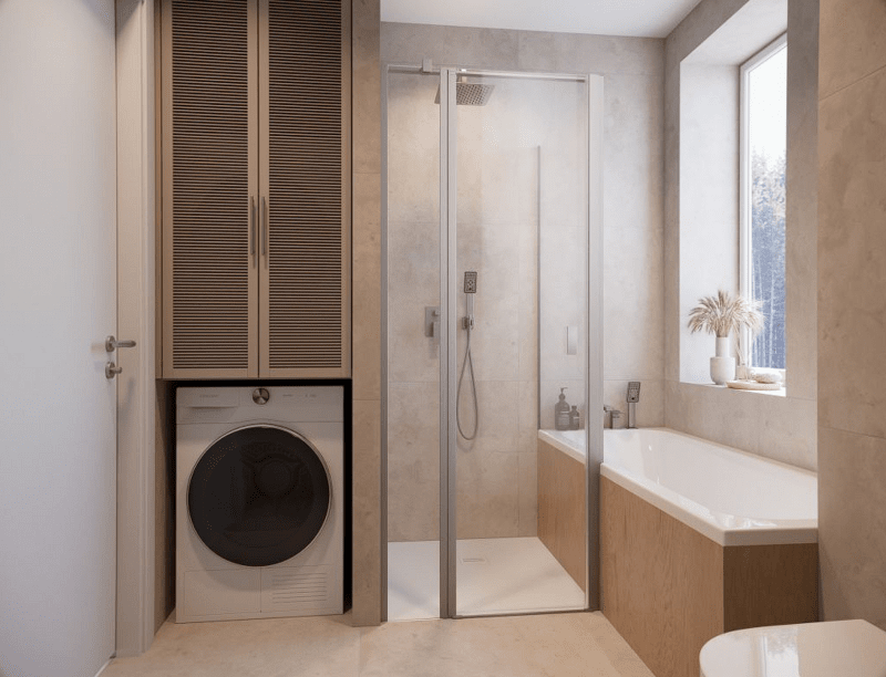 Kabina Radaway Nes KDJ II Brushed Nickel