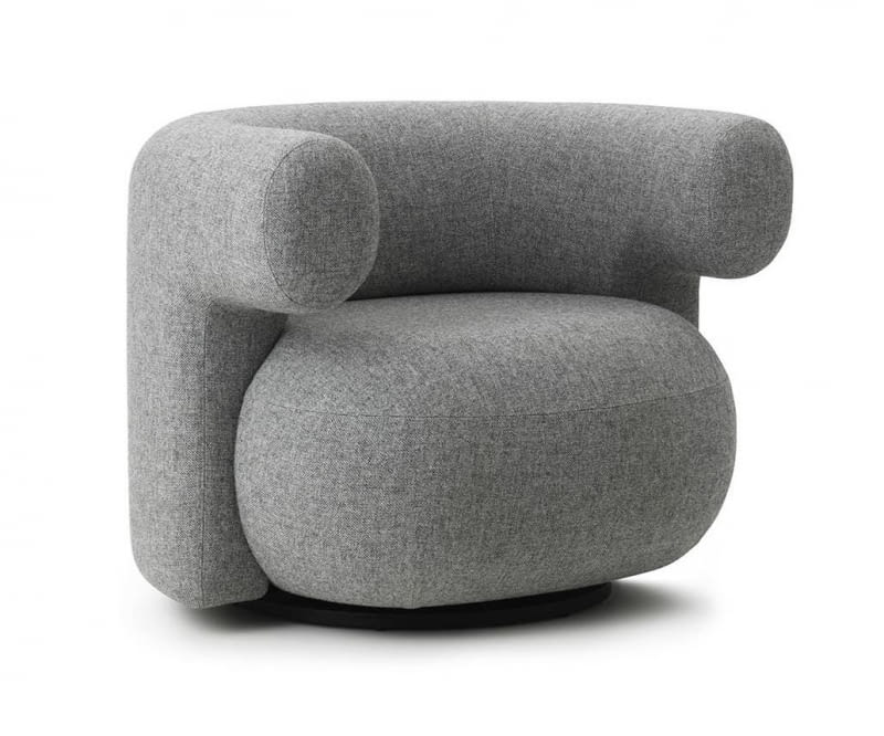Fotel Burra Lounge (Normann Copenhagen) z funkcją obrotu, 8802,77 zł, anotherdesign.pl