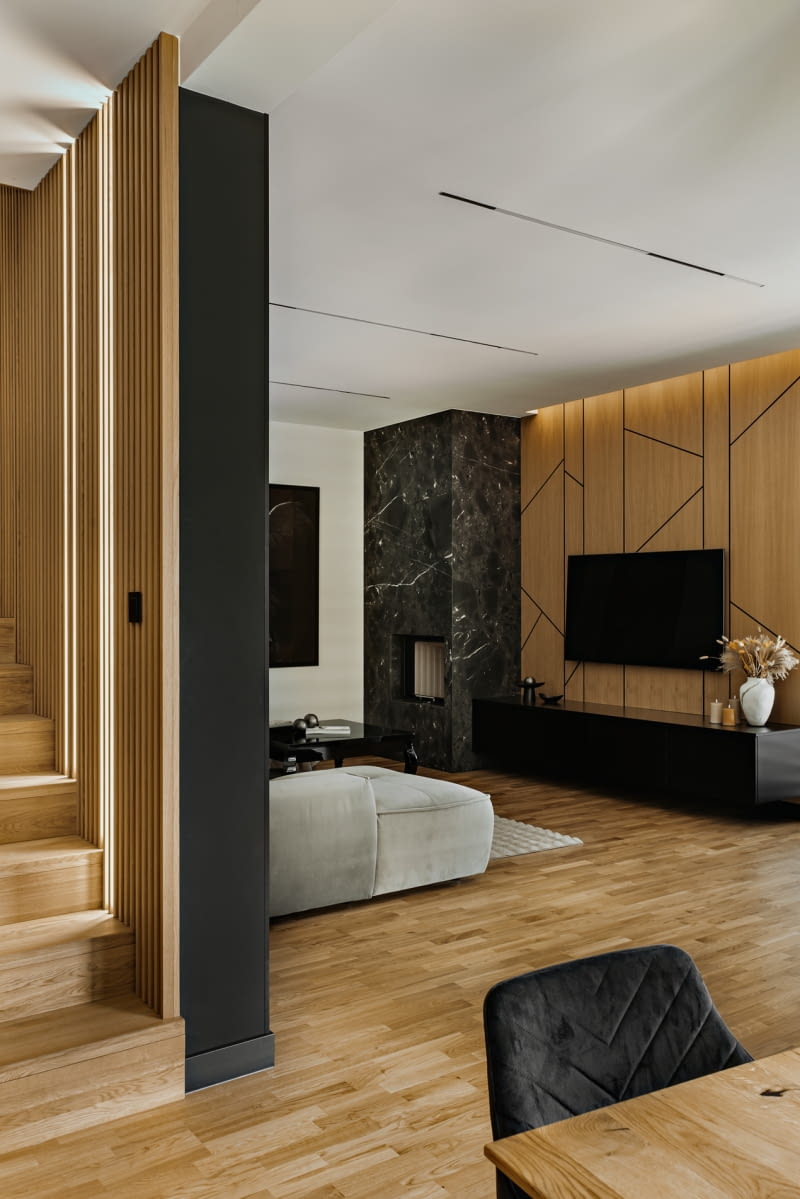 Wnętrza domu w Katowicach - realizacja pracowni AVO Architekci