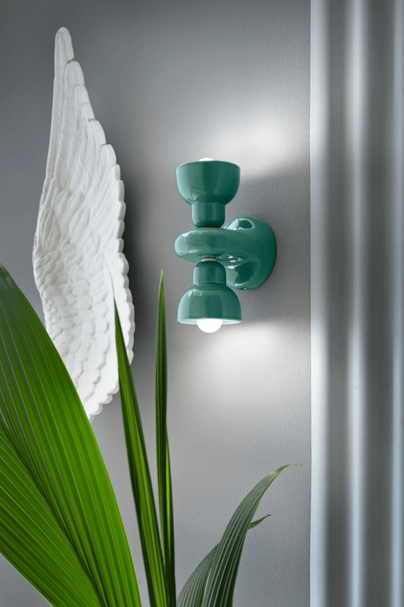 Kinkiet ceramiczny 2-punktowy BERIMBAU kremowy