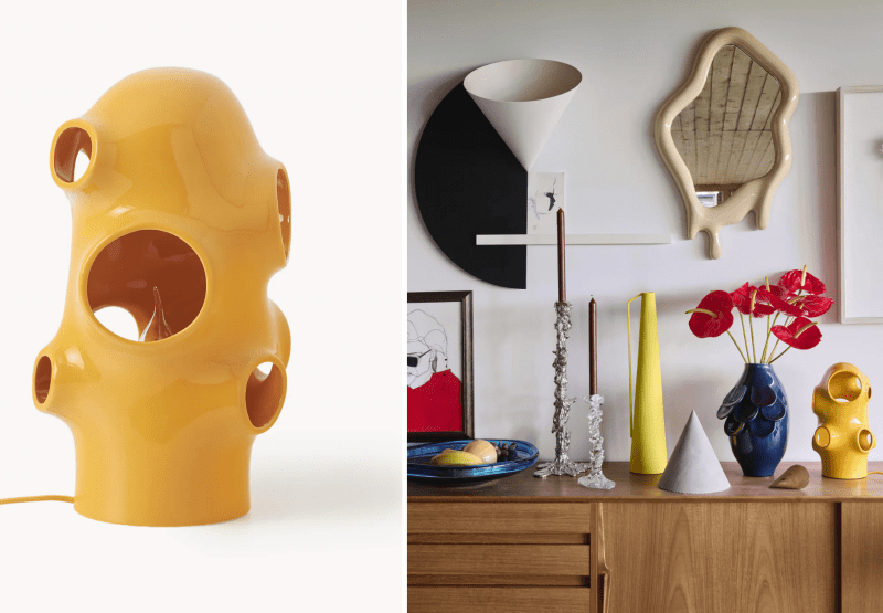 Ręcznie wykonana lampa stołowa Bulle