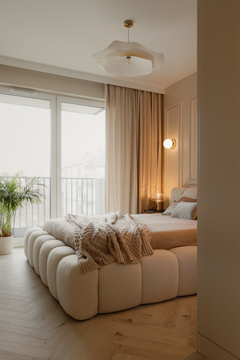 Monochromatyczny apartament w Gdyni