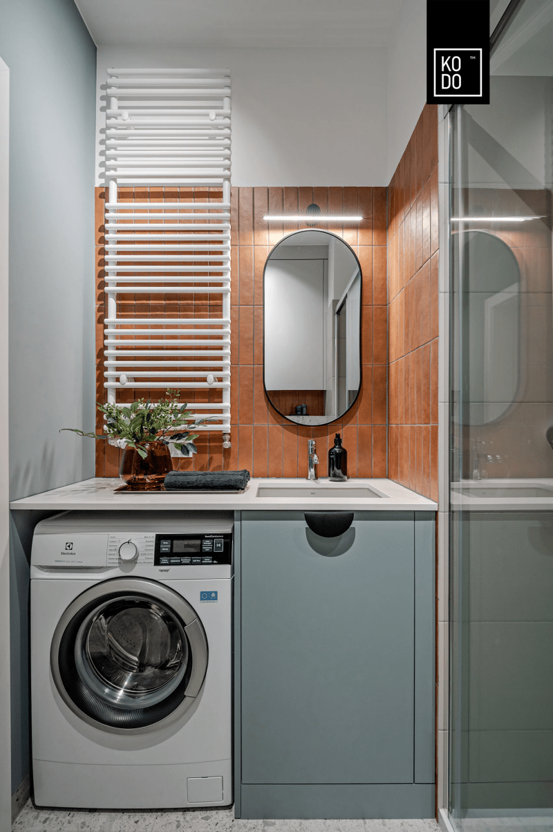 Nowoczesne małe mieszkanie w kolorach