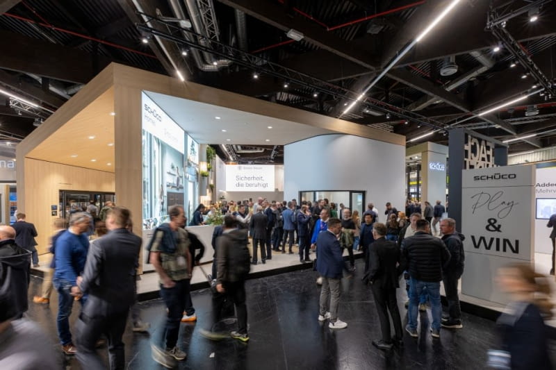 Stoisko Schüco na targach Fensterbau Frontale 2026 w Norymberdze Stoisko Schüco na targach Fensterbau Frontale 2026 w Norymberdze