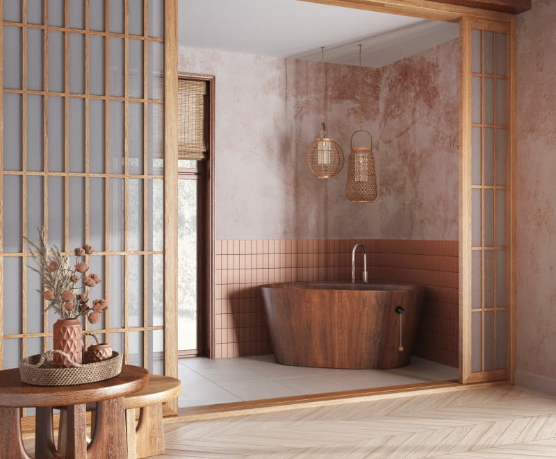 Ceramiczna tapeta do łazienki Ceramiczna tapeta do łazienki