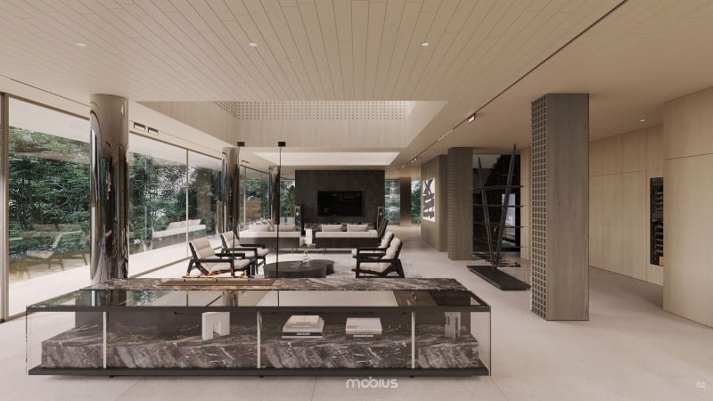 Zen House. Proj. Przemek Olczyk, Mobius Architekci Zen House. Proj. Przemek Olczyk, Mobius Architekci