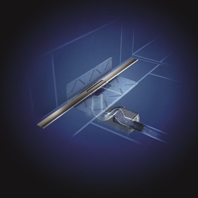 Elastyczne rozwiązania montażowe. Geberit CleanLine30 można montować zarówno przy ścianie, jak i w dowolnym miejscu prysznica. Cztery dostępne długości (90, 110, 130 i 160 cm) można dodatkowo indywidualnie skracać.