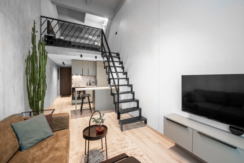 Aranżacja kawalerki.