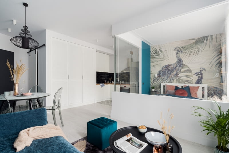 Aranżacja kawalerki.