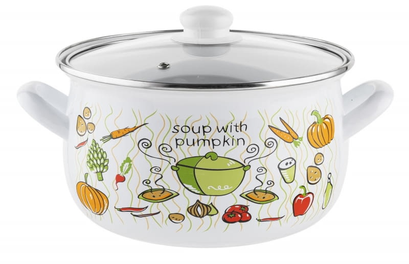 Garnek Lumino Emalia Polska Pleszew, emaliowany, poj. 3 l, 86.90 zł, garneczki.pl