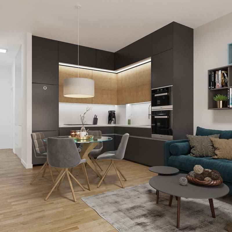 Między kuchnią a salonem Między kuchnią a salonem