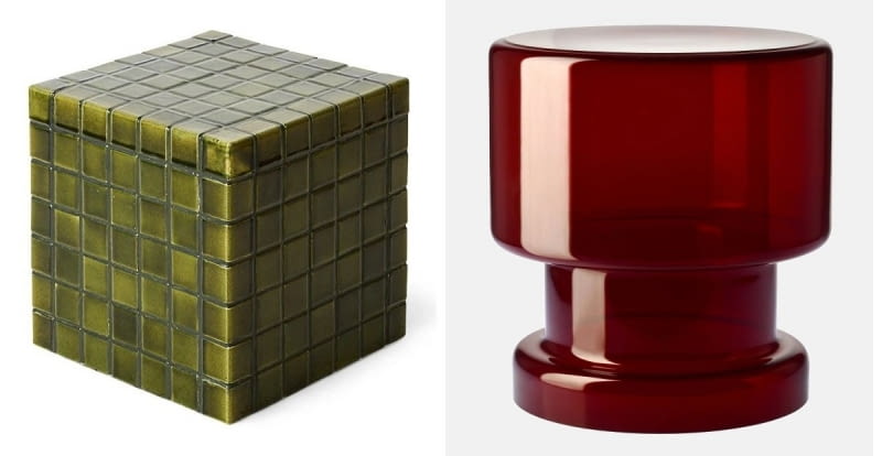 Stolik boczny Tiled (HKliving), ceramika, 38,5 x 38,5 cm, 2146 zł, casa- -carina.com.pl