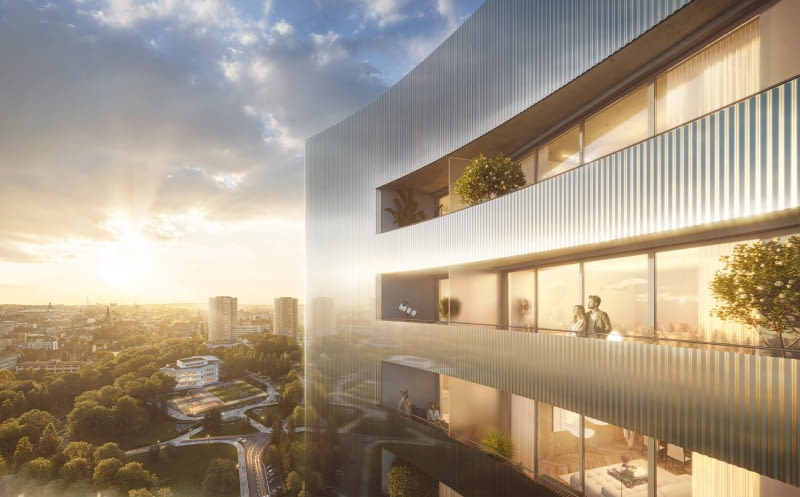 Nowa Gwiazda na osiedlu "Gwiazdy" w Katowicach. Proj. Maciej Franta Nowa Gwiazda na osiedlu "Gwiazdy" w Katowicach. Proj. Maciej Franta