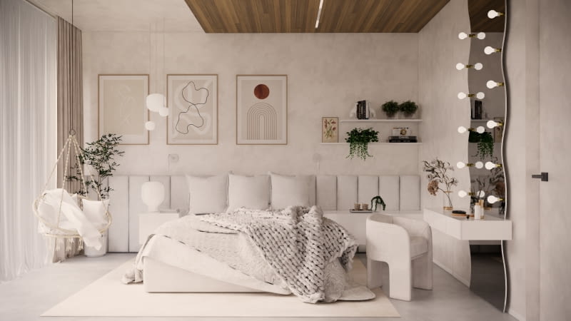 Opowieść o harmonii natury, światła i sztuki - wnętrza projektu pracowni Tissu