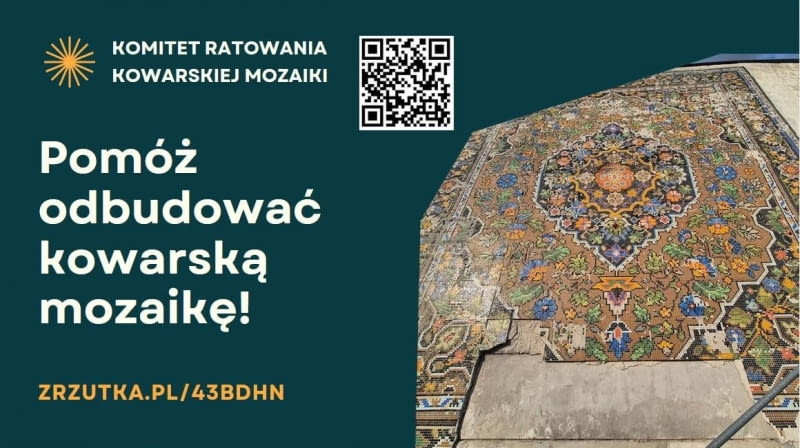 Zrzutka na ratowanie mozaiki w Kowarach