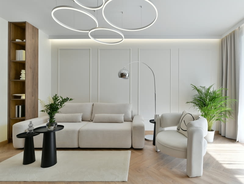 Optyczne powiększenie salonu