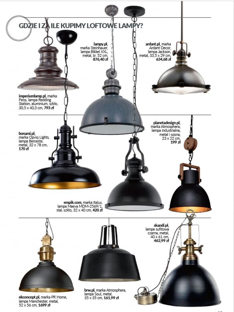Gdzie i za ile kupimy metalowe lampy w stylu loftowym? Gdzie i za ile kupimy metalowe lampy w stylu loftowym?